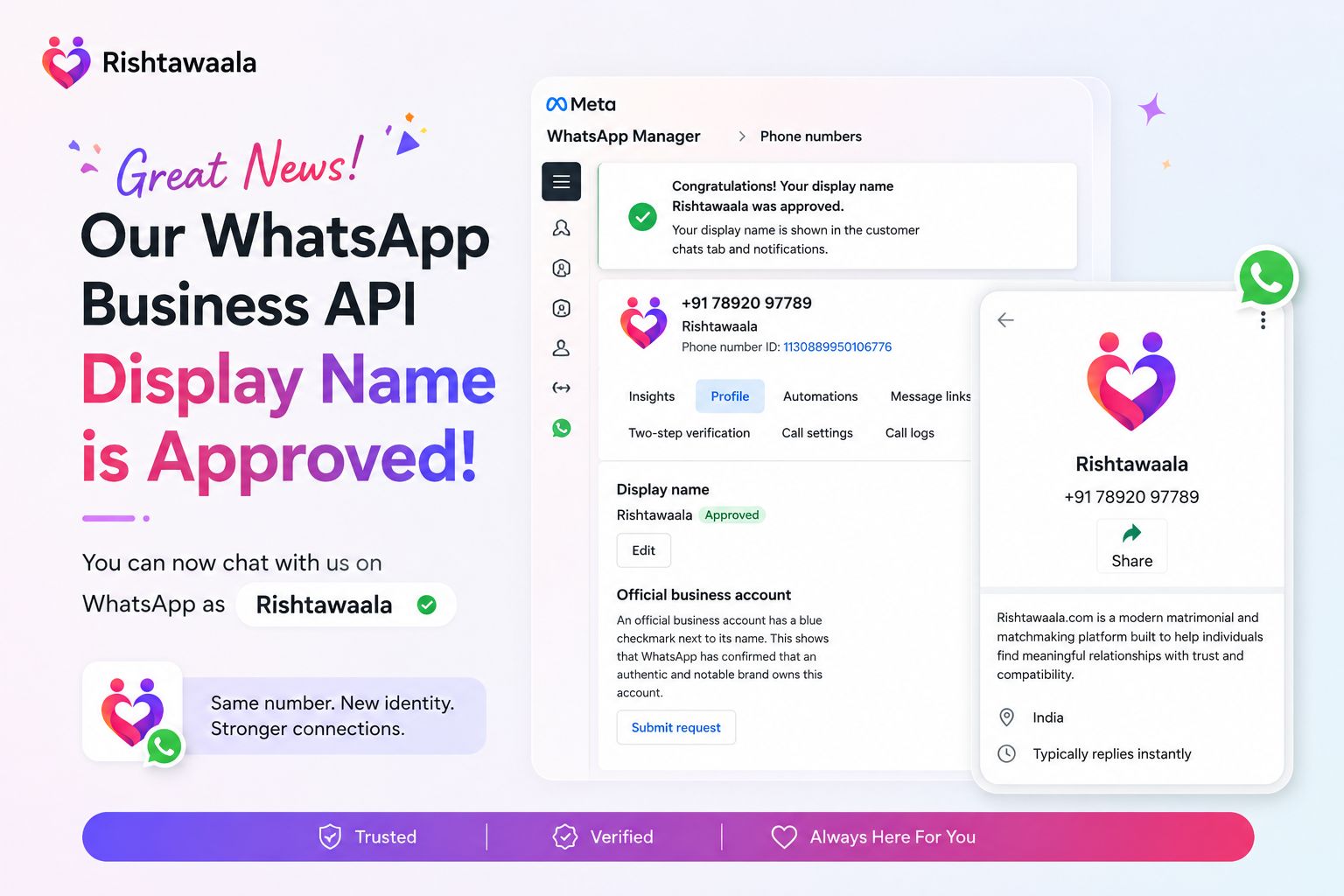 WhatsApp Business API Approved thumbnail